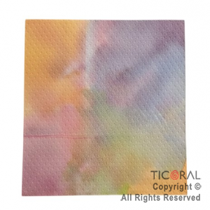 SERVILLETA PREMIUM MULTICOLOR PASTEL 25X25 x 20